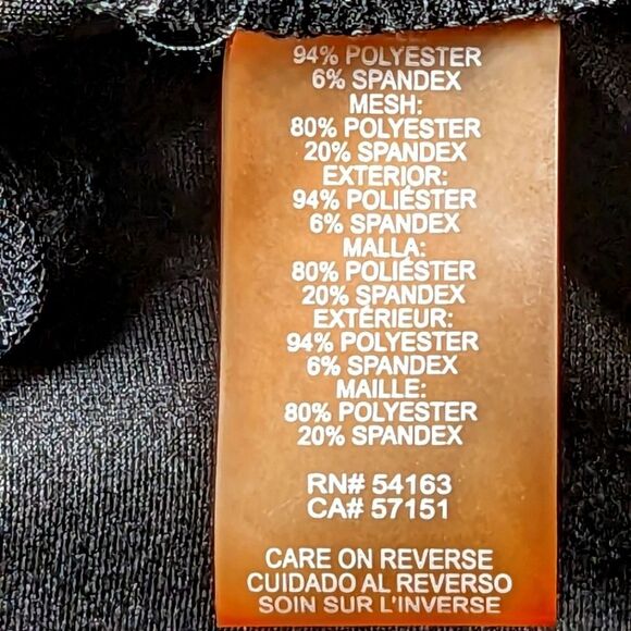 Calvin Klein Illusion Sleeveless Black A-Line Mini Dress Sheer Trim Size 4 - Picture 9 of 11